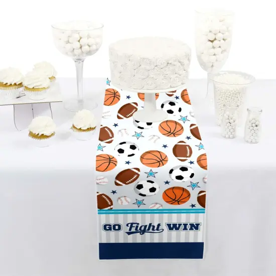 Big Dot of Happiness Go, Fight, Win - Sports - Petite Baby Shower or Birthday Party Paper Table Runner - 12 x 60 inches {3}