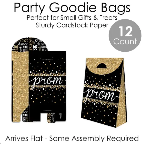 Big Dot of Happiness Prom - Prom Night Gift Favor Bags - Party Goodie Boxes - Set of 12 {7}