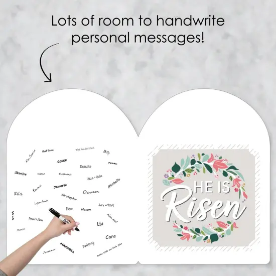 Big Dot of Happiness Religious Easter - Christian Holiday Giant Greeting Card - Big Shaped Jumborific Card {4}