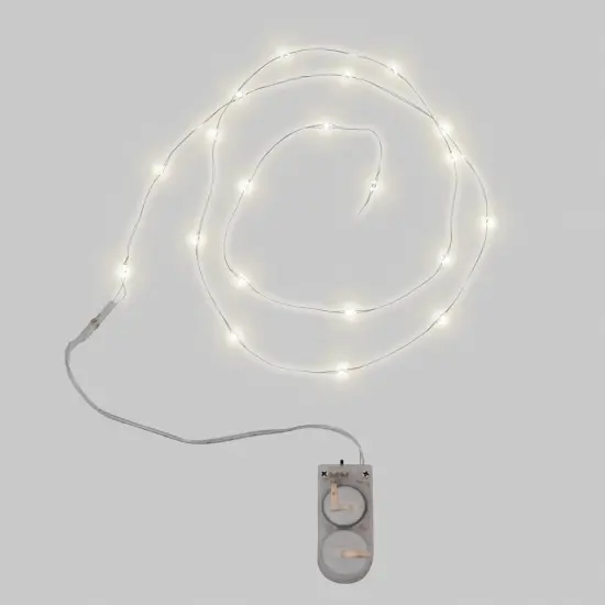Idea-Ology Battery Operated Wire Light Strands 2/Pkg-Tiny Lights- Clear {3}
