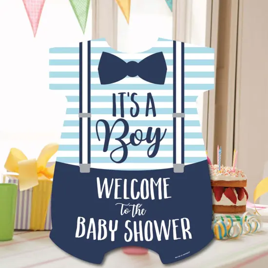 Big Dot of Happiness It's a Boy - Party Decorations - Blue Baby Shower Welcome Yard Sign {7}