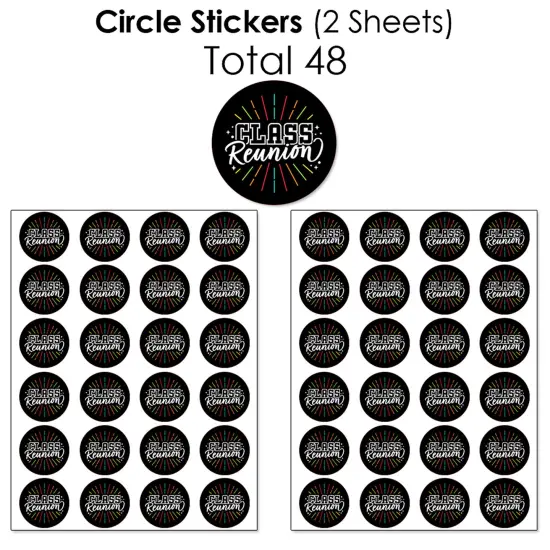Big Dot of Happiness Still Got Class - High School Reunion Party Candy Favor Sticker Kit - 304 Pieces {7}