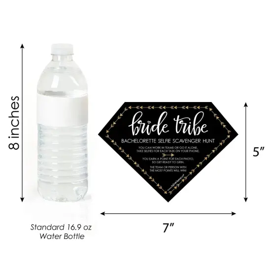 Big Dot of Happiness "Bride Tribe" - Selfie Scavenger Hunt Bridal Shower & Bachelorette Party Game - Set of 12 {4}