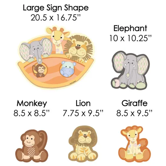 Big Dot of Happiness Noah's Ark - Yard Sign & Outdoor Lawn Decorations - Baby Shower Yard Signs - Set of 8 {7}