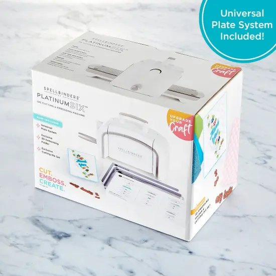 Spellbinders Platinum 6.0 Cut & Emboss Machine-White {2}