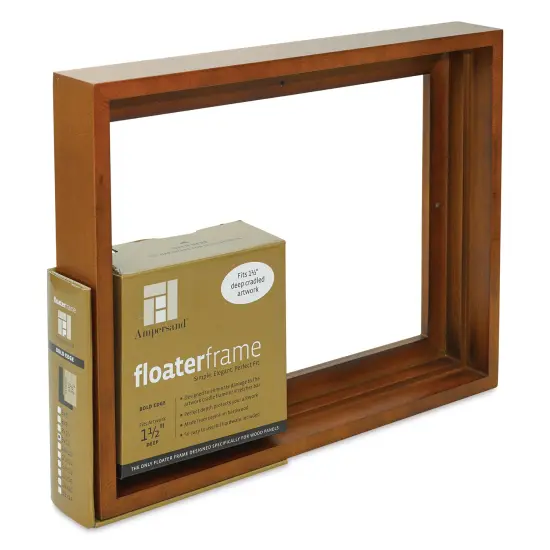 Ampersand Floaterframe - Bold, Walnut, 9" x 12", 1-1/2" {1}