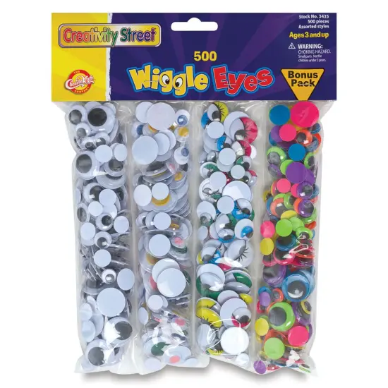 Creativity Street Wiggle Eyes - Assorted Colors and Sizes, Pkg of 500 {1}