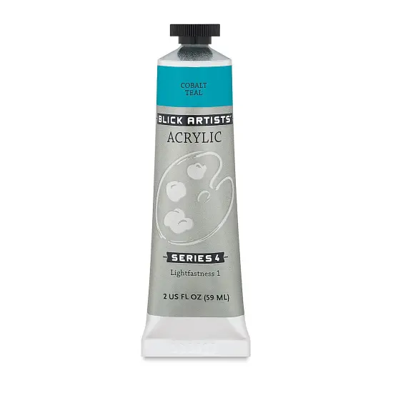 Blick Artists' Acrylic - Cobalt Teal, 2 oz tube {2}