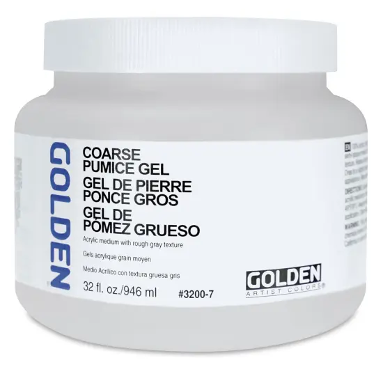 Golden Pumice Gel Medium - Coarse, 32 oz jar {1}