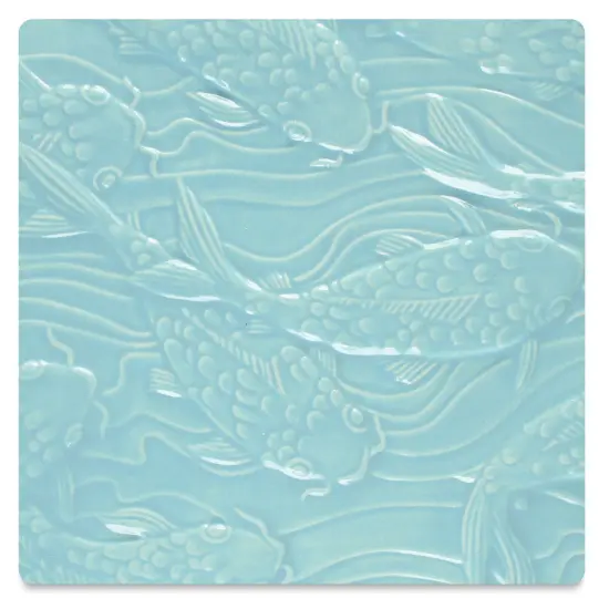 Amaco Liquid Gloss Glaze - Pint, Robin's Egg, Transparent {1}