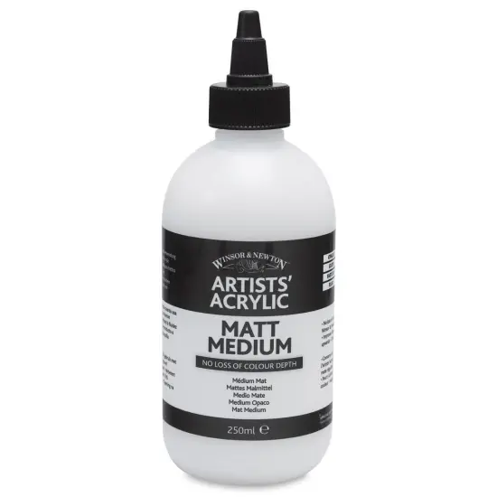 Winsor & Newton Artists' Acrylic Medium - Matte, 250 ml bottle {2}
