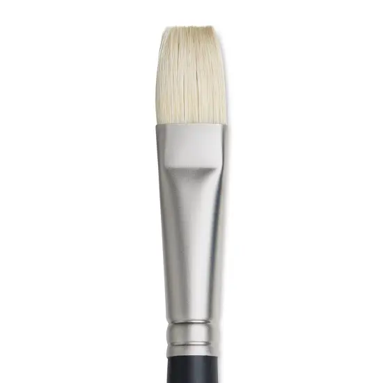 Winsor & Newton Artists' Oil Brush - Flat, Long Handle, Size 10 {1}