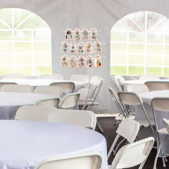 Big Dot of Happiness 1st Birthday Hello Rainbow -Boho First Birthday Party Decor - 1-12 Monthly Picture Display - Photo Banner {4}