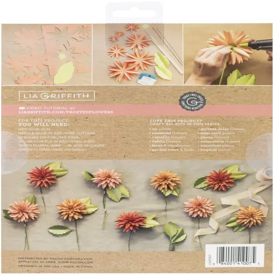 Lia Griffith Paper Stack 8.5"X11" 24/Pkg-Dahlias {2}