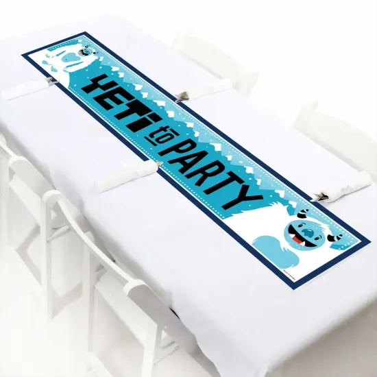 Big Dot of Happiness Yeti to Party - Abominable Snowman Party or Birthday Party Decorations Party Banner {7}