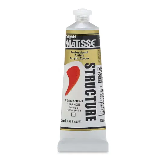 Matisse Structure Paint - Permanent Orange, 75 ml {2}