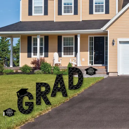 Big Dot of Happiness Graduation Cheers - Grad Yard Sign Outdoor Lawn Decorations - Graduation Party Yard Signs - Grad {3}