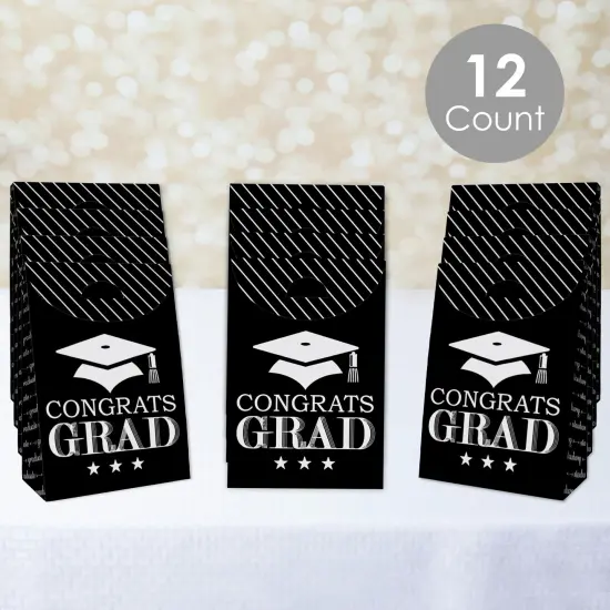 Big Dot of Happiness Graduation Cheers - Graduation Gift Favor Bags - Party Goodie Boxes - Set of 12 {3}