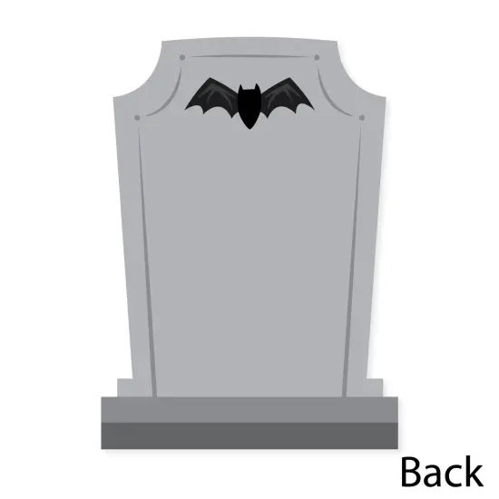 Big Dot of Happiness Cute and Colorful Tombstones - Shaped Thank You Cards - Kids Halloween Party Thank You Note Cards with Envelopes - Set of 12 {6}