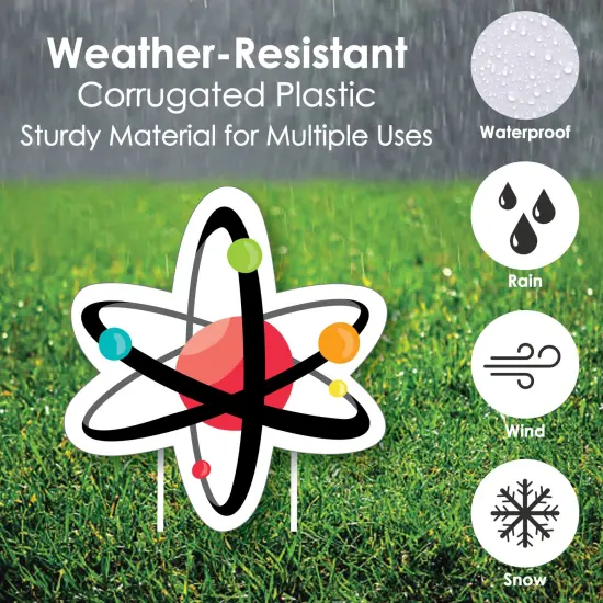 Big Dot of Happiness Scientist Lab - Beaker Atom Microscope Lawn Decor - Outdoor Baby Shower or Birthday Party Yard Decorations - 10 Piece {4}