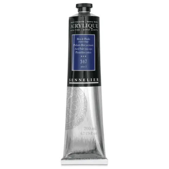Sennelier Extra-Fine Artist Acryliques - Phthalo Blue (Red Shade), 200 ml tube {1}
