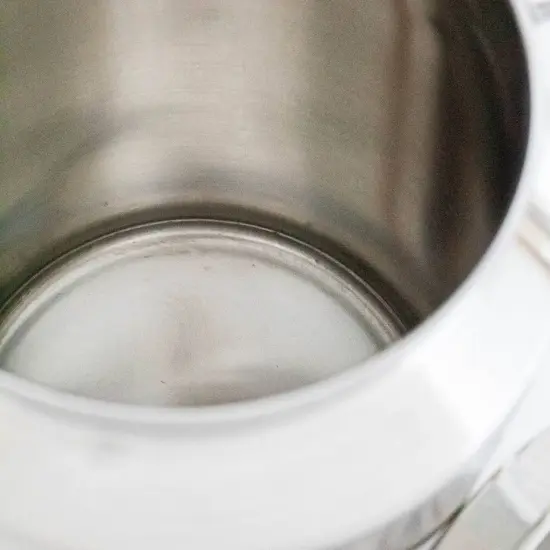 Small Shining Stainless Steel Milk Can Seamless Solid Bail 10" High 1.3 Gallon {6}