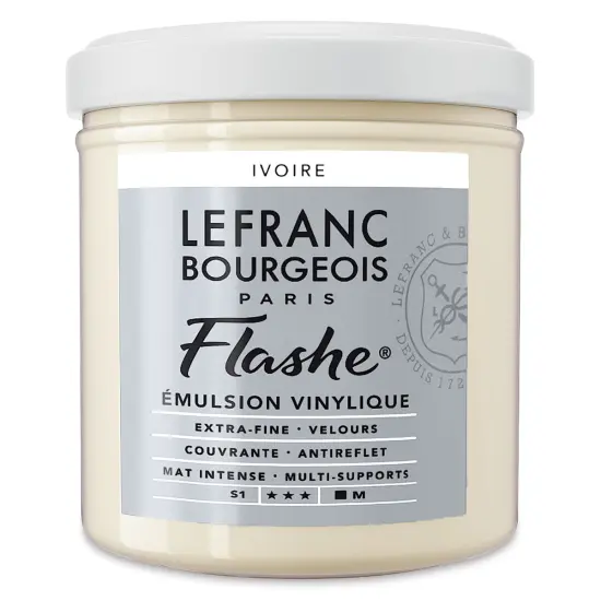 Lefranc & Bourgeois Flashe Vinyl Paint -Ivory, 125 ml jar {2}