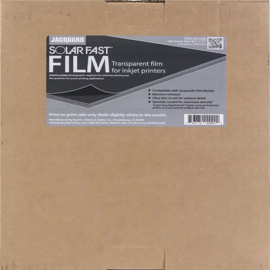 Jacquard SolarFast Film 100/Pkg {1}