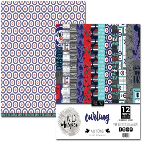Curling DOUBLE 12x12 Paper Pack - Wild Whisper Designs {2}