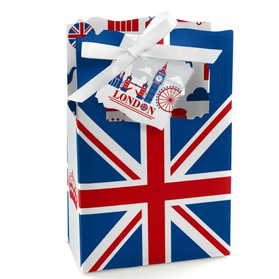 Big Dot of Happiness Cheerio, London - British UK Party Favor Boxes - Set of 12 {1}