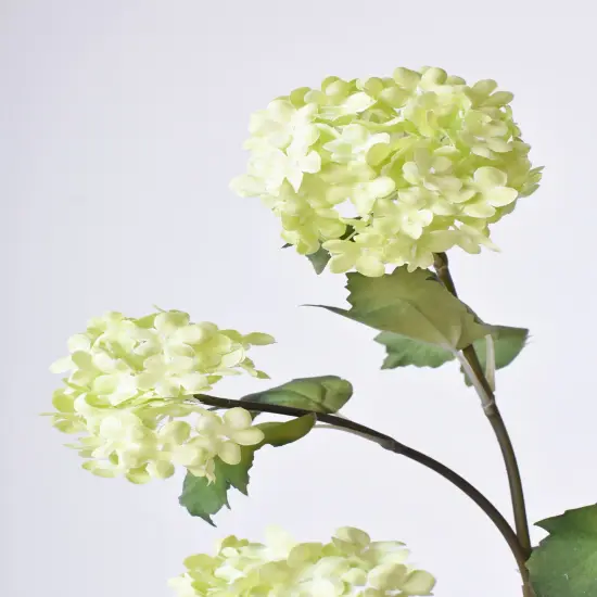 30" Faux Green Snowball Hydrangea Stem {5}