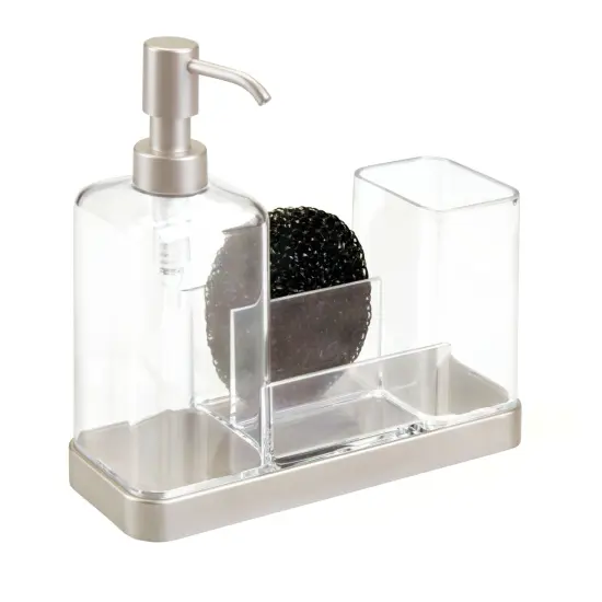 mDesign Plastic Kitchen Sink Countertop Liquid Soap Dispenser {5}