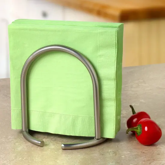 Spectrum Diversified 42378 Satin Nickel Euro Napkin Holder {3}