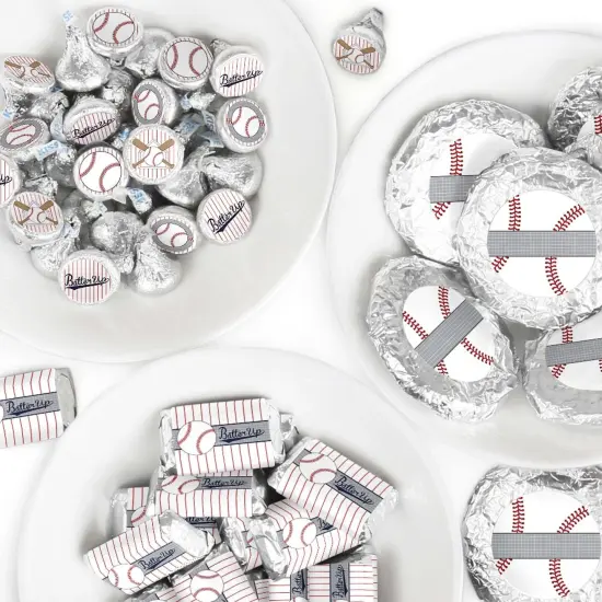 Big Dot of Happiness Batter Up - Baseball - Baby Shower or Birthday Party Candy Favor Sticker Kit - 304 Pieces {1}
