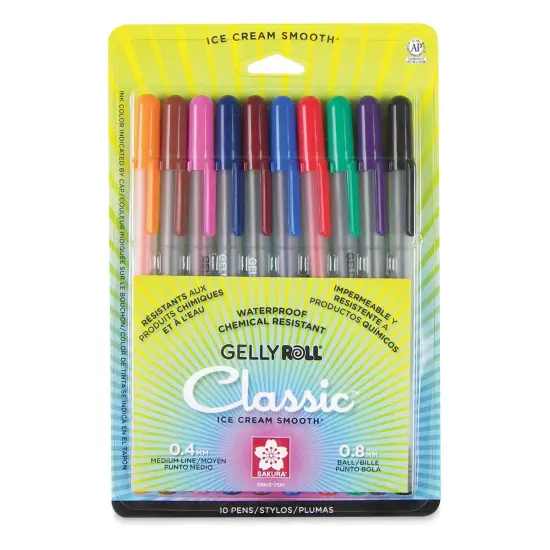 Sakura Gelly Roll Pens - Assorted Colors, Set of 10 {1}