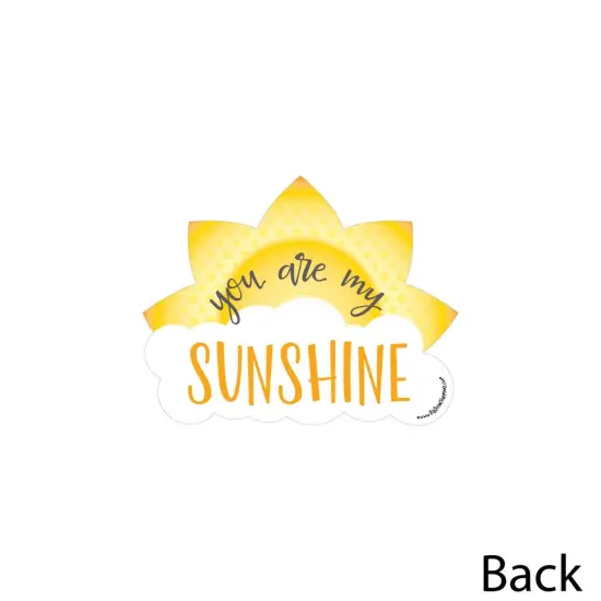 Big Dot of Happiness You are My Sunshine - Sun and Cloud Decorations DIY Baby Shower or Birthday Party Essentials - Set of 20 {4}