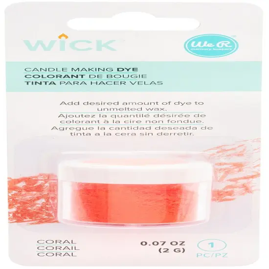 We R Wick Candle Making Dye-Coral {1}