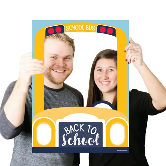 Big Dot of Happiness Back to School - 1st Day of School Classroom Decorations & Selfie Photo Booth Picture Frame & Props - Printed on Sturdy Material {4}