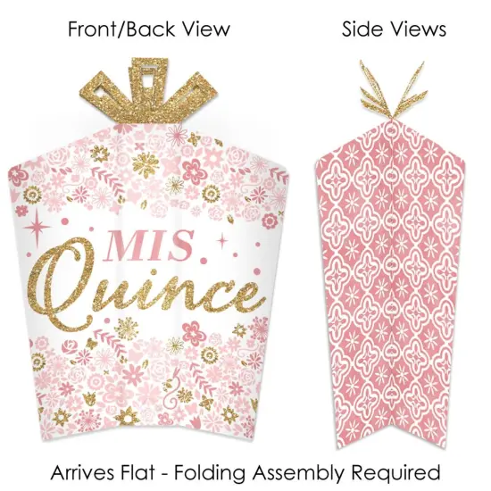 Big Dot of Happiness Mis Quince Anos - Table Decorations - Quinceanera Sweet 15 Birthday Party Fold and Flare Centerpieces - 10 Count {3}