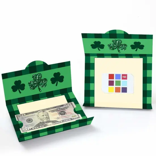 Big Dot of Happiness St. Patrick's Day - Saint Paddy's Day Party Money and Gift Card Holders - Set of 8 {3}