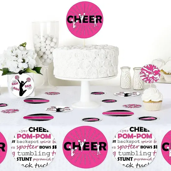Big Dot of Happiness We've Got Spirit - Cheerleading - Birthday Party Giant Circle Confetti - Cheerleader Party Decorations - Large Confetti 27 Count {6}