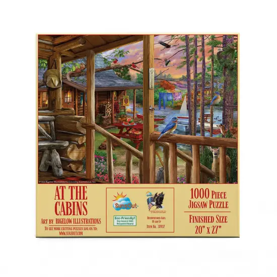 Sunsout At The Cabins 1000 pc Jigsaw Puzzle 31937 {4}