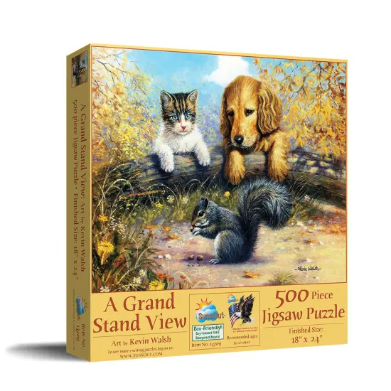 Sunsout A Grand Stand View 500 pc Jigsaw Puzzle 13709 {3}