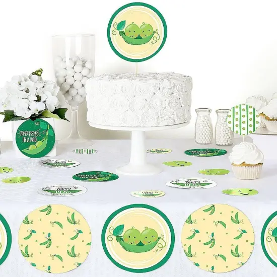 Big Dot of Happiness Double the Fun - Twins Two Peas in a Pod - Baby Shower Giant Circle Confetti - 1st Birthday Party D&eacute;cor - Large Confetti 27 Count {6}