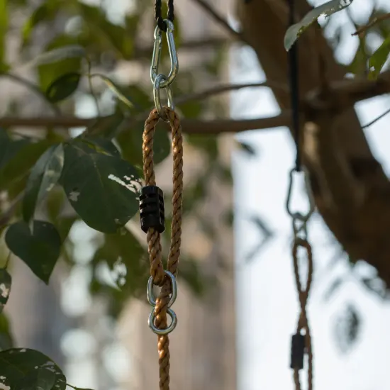 Outdoor Playground Kids Heavy Duty Swing Seat, EVA Belt Swing with Rope for All Ages Red {5}