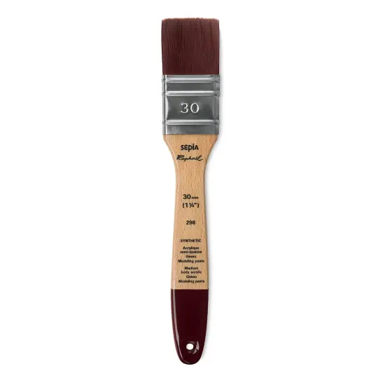 Raphael Sepia Flat Brush - Mixed Media Flat, Size 30 {1}