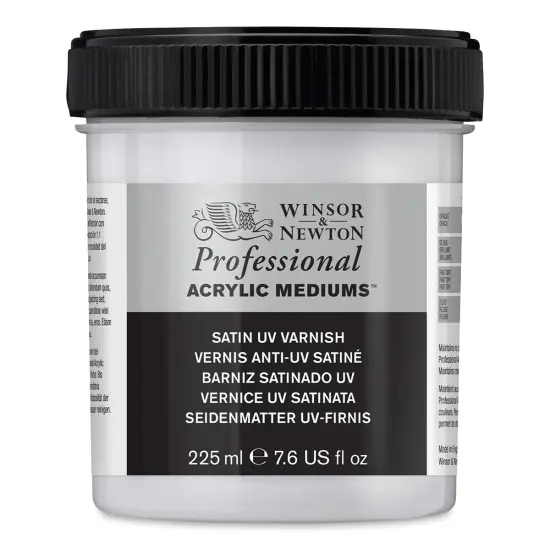 Winsor & Newton Artists' Acrylic UV Varnish - Satin, 237 ml jar {1}