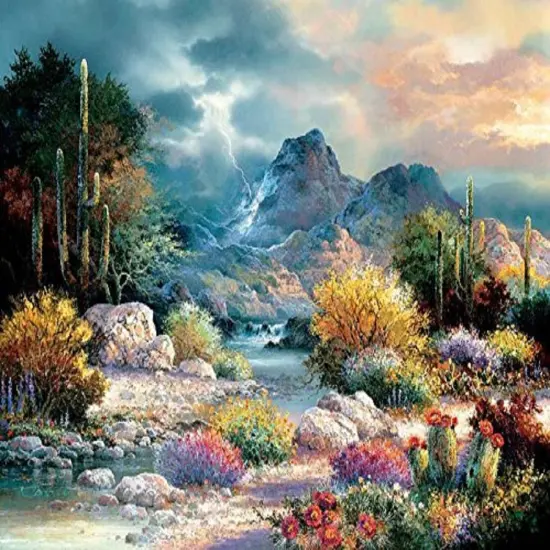 Sunsout Springtime Valley 1000 pc Jigsaw Puzzle 18085 {1}