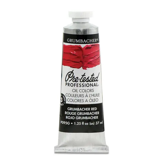 Grumbacher Pre-Tested Artists' Oil Color - Grumbacher Red (Naphthol), 1.25 oz tube {2}
