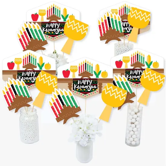 Big Dot of Happiness Happy Kwanzaa - Party Centerpiece Sticks - Table Toppers - Set of 15 {3}